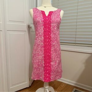 Lilly Pulitzer x target collab Pink Sleeveless mini Dress with Floral Detail